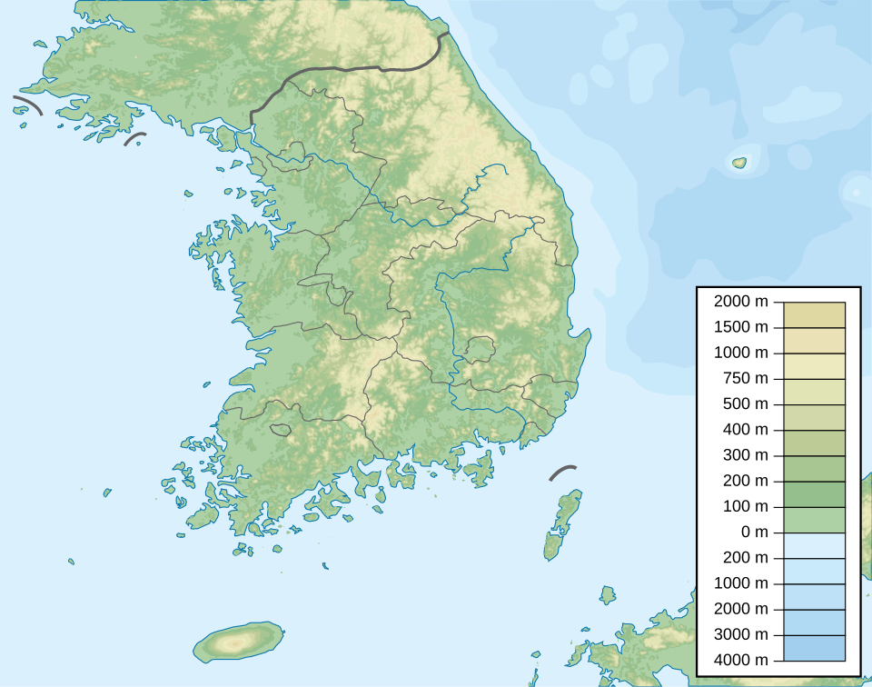 Fayl:South Korea physical map.svg