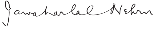 Fayl:Jawaharlal Nehru Signature.svg