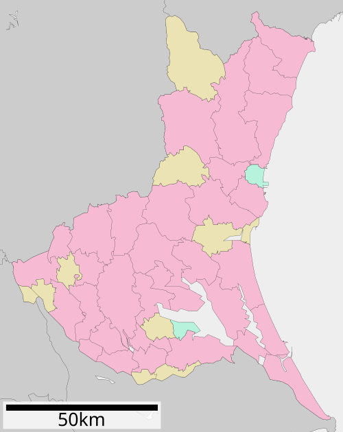 Fayl:Map of Ibaraki Prefecture Ja.svg
