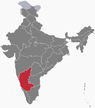 Karnataka, Xarita