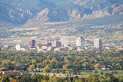 Skyline of Colorado Springs, Colorado