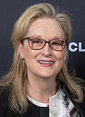 Color studio portrait of Meryl Streep by Jack Mitchell, circa 1976-79.