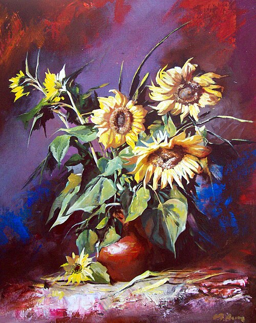 Fayl:Sunflowers, Alim Adilov.jpg