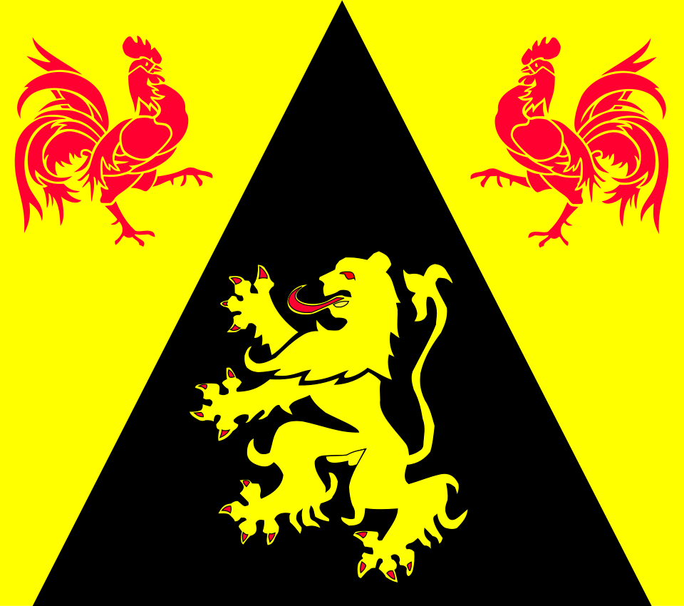 Fayl:Drapeau Province BE Brabant Wallon.svg