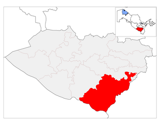 Dehqonobod tumani xaritada