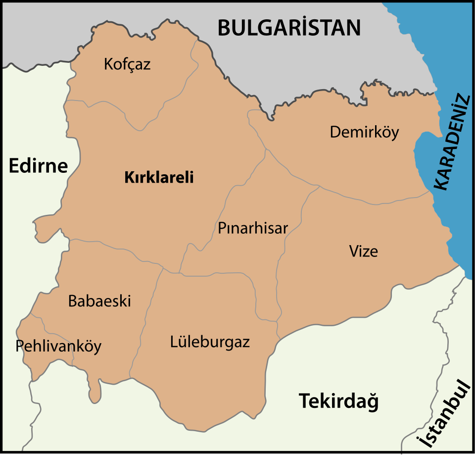 Fayl:Kırklareli location districts.svg