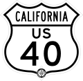 U.S. Route 40 marker