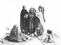 Uch ayol va 2 qizdan iborat guruh, XIX asr