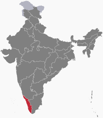 Kerala xaritada