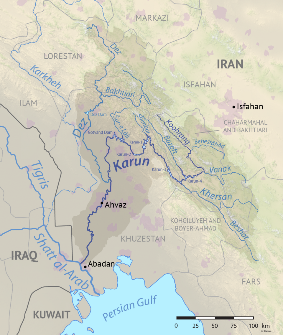 Fayl:Karun river basin.png