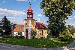Chapel in the centre of Bradáčov