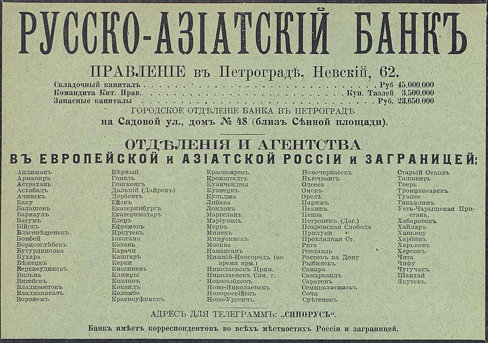 Fayl:Реклама Русско-Азиатского банка, 1916.jpg