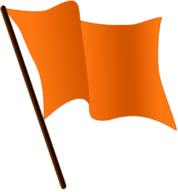 Fayl:Orange flag waving.svg
