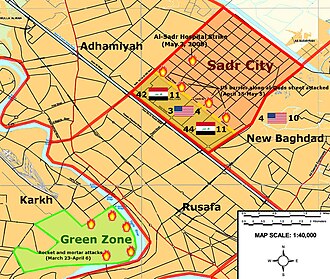 Bab al-Sharqi is directly across the river from the Green Zone