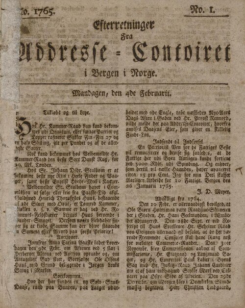 Fayl:Bergens Adressecontoirs Efterretninger 1765-02-04.pdf