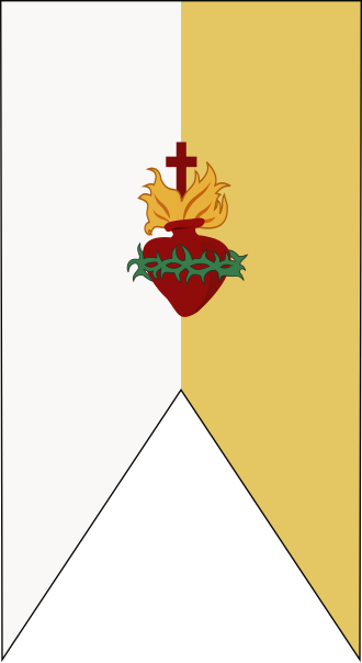 Fayl:Banner of the Papal Zouaves.svg