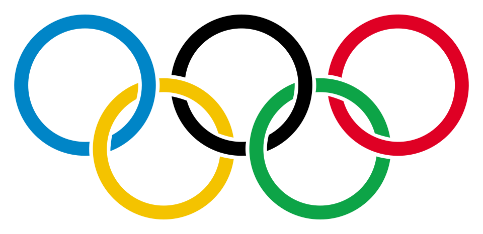 Fayl:Olympic rings with transparent rims.svg