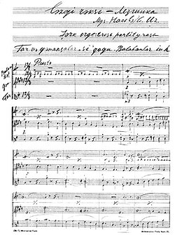 Partitura „Lezginka“