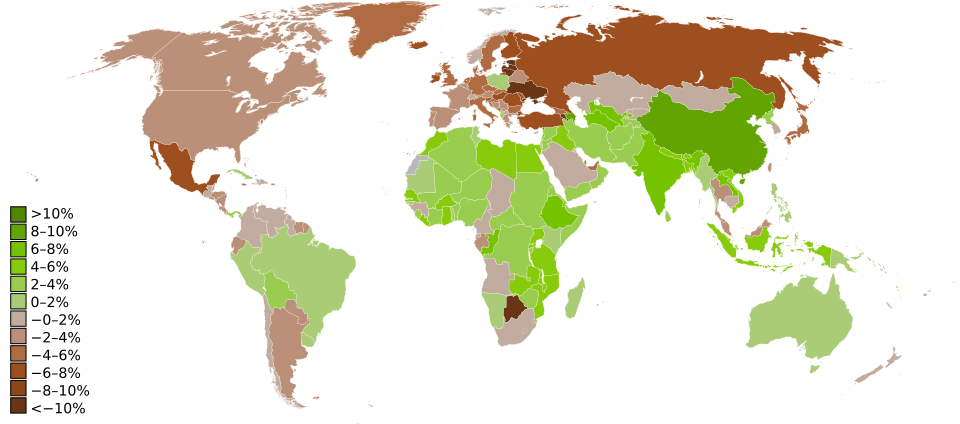 Fayl:GDP Real Growth in 2009.svg