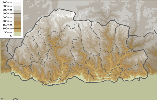 Fayl:Bhutan physical map.svg