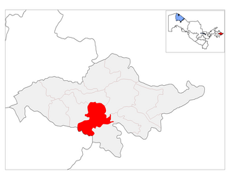 Asaka tumani xaritada