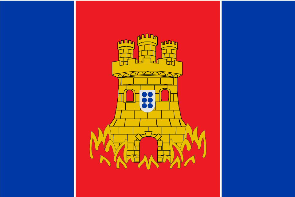 Fayl:Bandeira de Castro Caldelas 2012.svg
