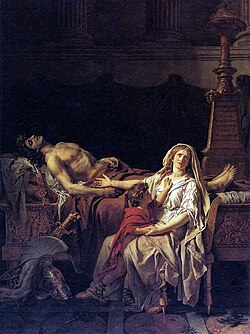 J. L. Devid. Gektor jasadidagi Andromache (1783), Luvr