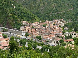 Skyline of Saint-Sauveur-sur-Tinée