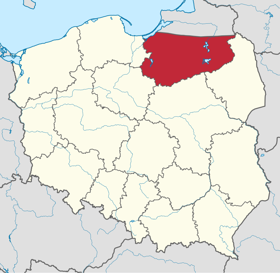 Fayl:Warmian-Masurian in Poland (+rivers).svg