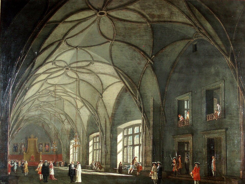 Fayl:Ludvík Kohl, Vladislavský sál, 1810-1820.jpg