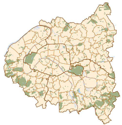 2024-yilgi Yozgi Olimpiada oʻyinlari is located in Paris and inner ring