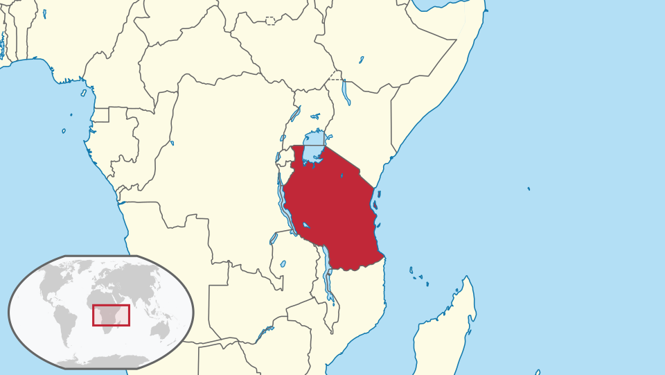 Fayl:Tanzania in its region.svg