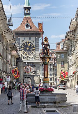 Zytglogge. Eski Bern shahri