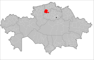 Oʻbit Musirepov tumani xaritada