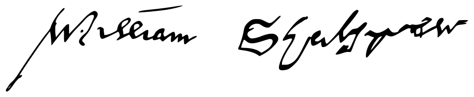 Fayl:William Shakespeare Signature.svg