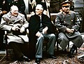 Yalta konferensiyasida Yevropaning „katta uchligi“: Winston Cherchill, Franklin D.Ruzvelt va Iosif Stalin