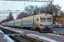 An ER9T, used on the line, at Chernihiv