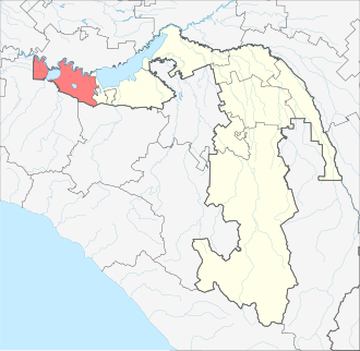 Taxtamukay tumani xaritada