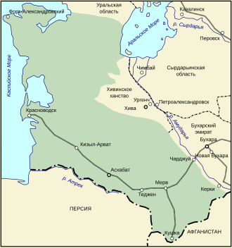 Turkman viloyati xaritada