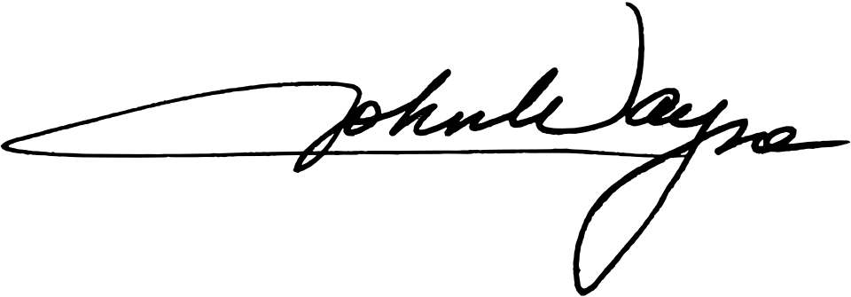 Fayl:John Wayne signature.svg