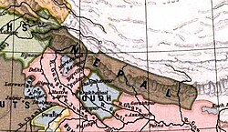 Location of Nepal