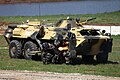 Moskva OMON BTR-80M bilan. Gumonlanuvchilarning bilan binoga hujum qilishi. 2017-yil ko'rgazmasi.