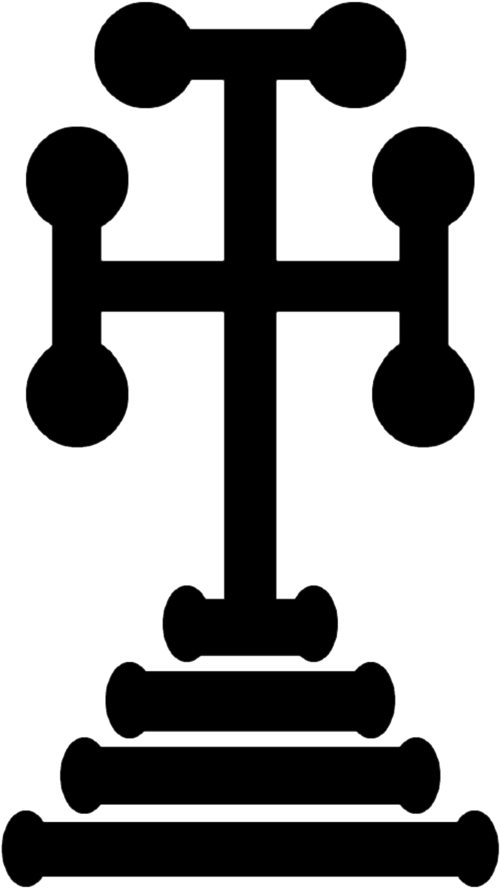 Fayl:Byzantine Calvary cross potent (transparent).png