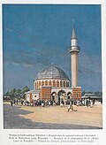Berlin yaqinidagi Halbmondlagerdagi masjidning tasviri (1915)