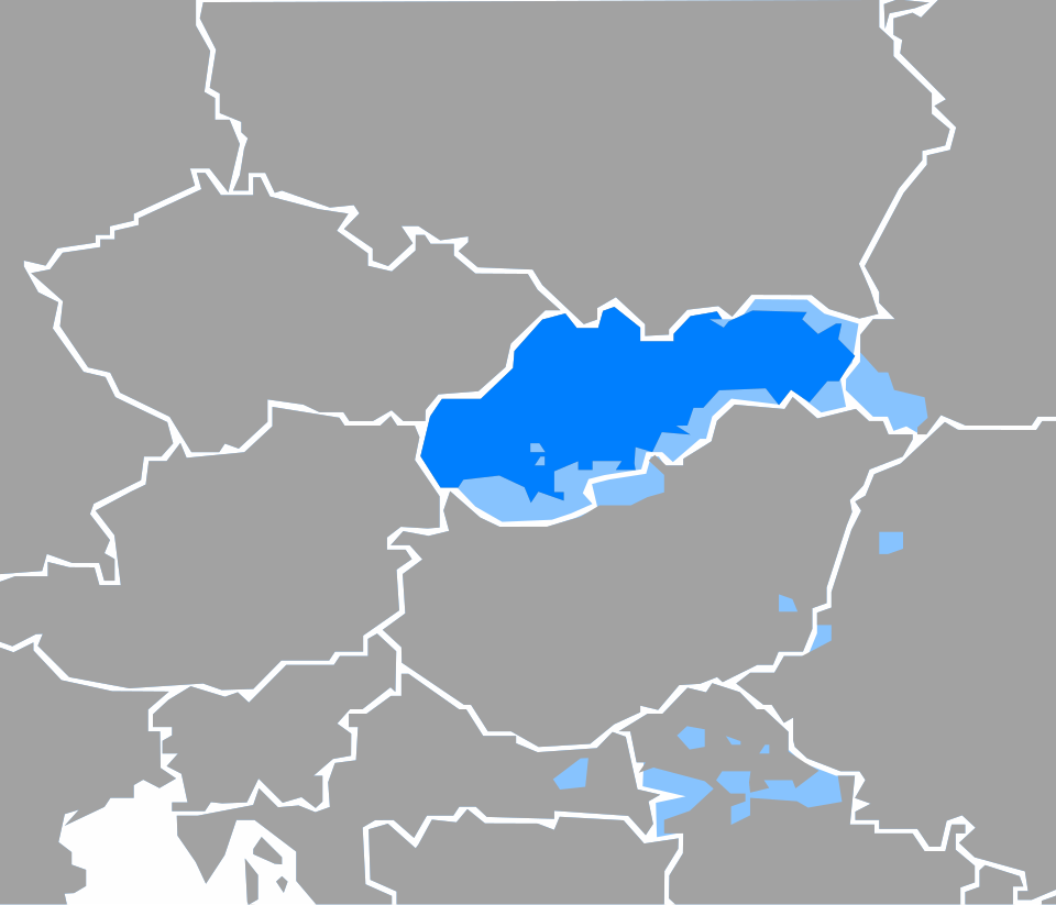 Fayl:Map of Slovak language.svg