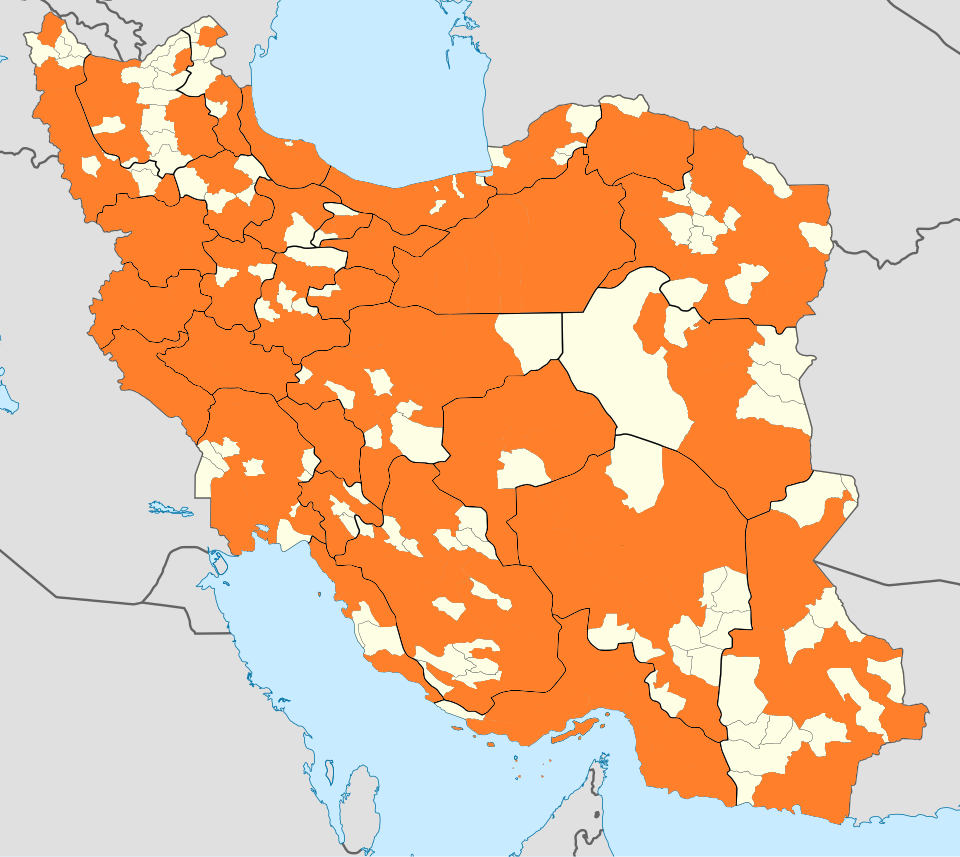 Fayl:2025–2026 Iranian protests map v2.svg