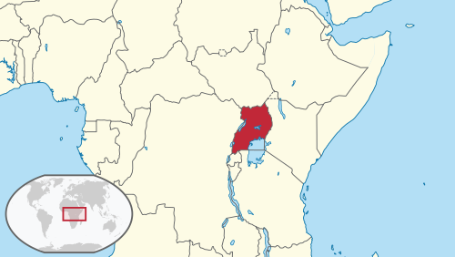 Location of Uganda