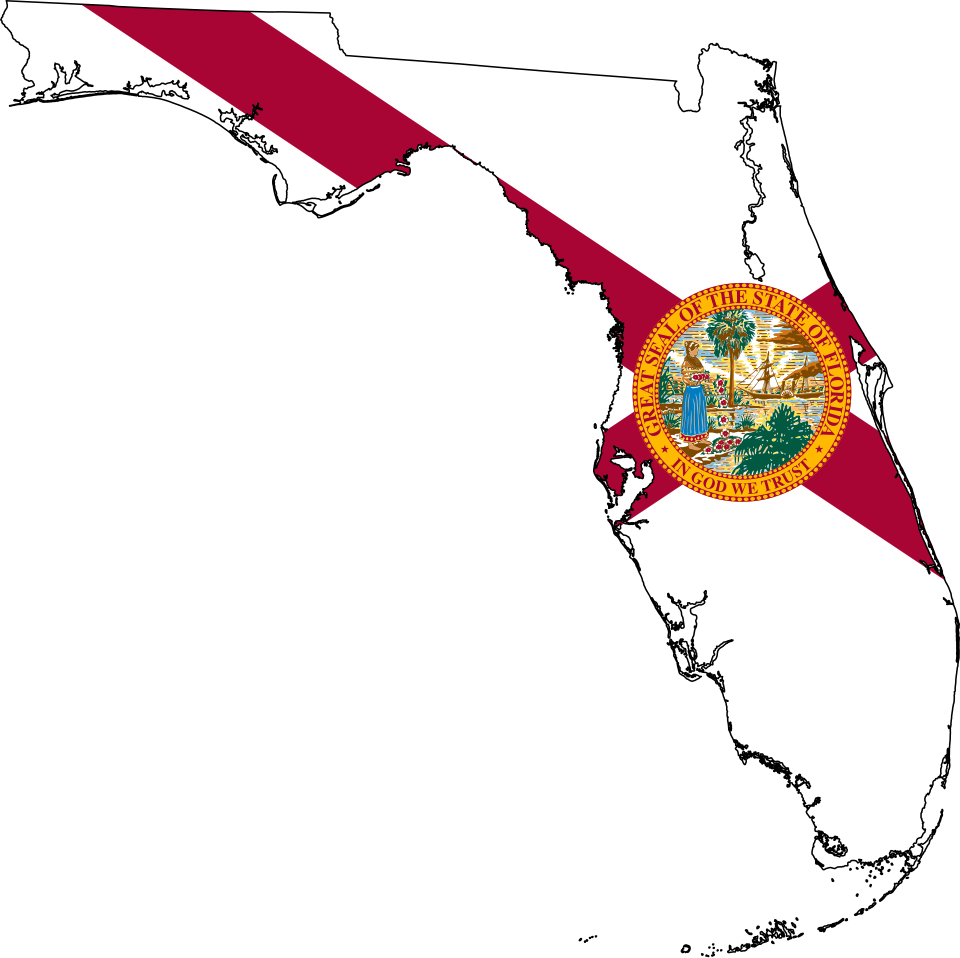 Fayl:Flag-map of Florida.svg