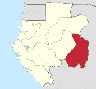 Haut-Ogooué provinsiyasi xaritada