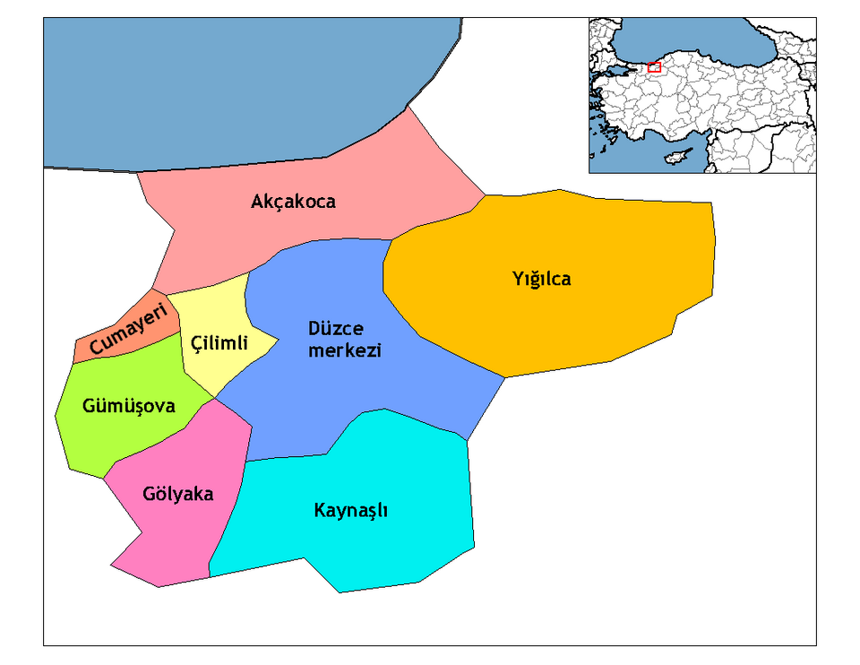 Fayl:Düzce districts.png